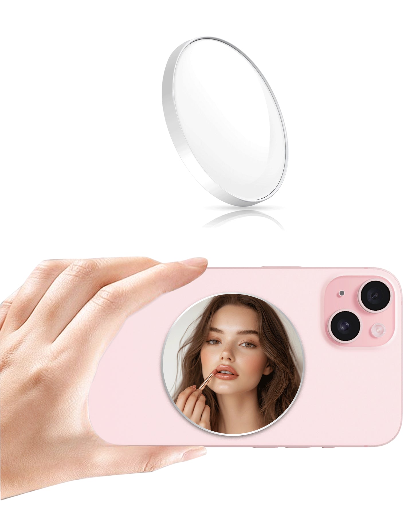 MagSafe Selfie Mirror for iPhone, Convex Wide-Angle Mirror for Back Camera – Perfect for Vlogging Selfies