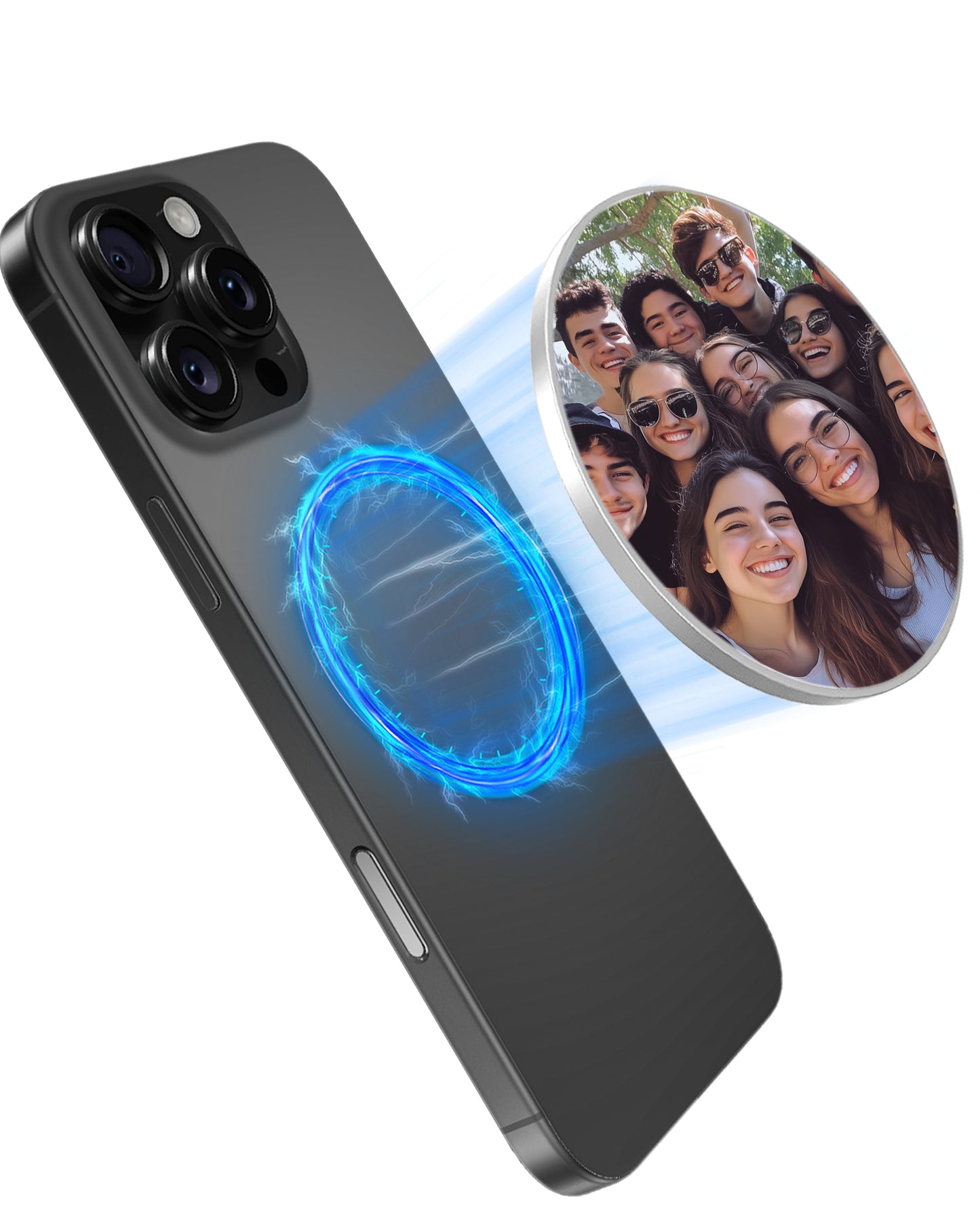 MagSafe Selfie Mirror for iPhone, Convex Wide-Angle Mirror for Back Camera – Perfect for Vlogging Selfies